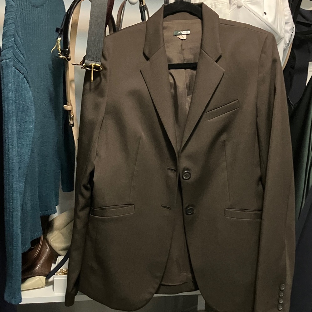 J. Crew Brown Classic Two-Button Blazer